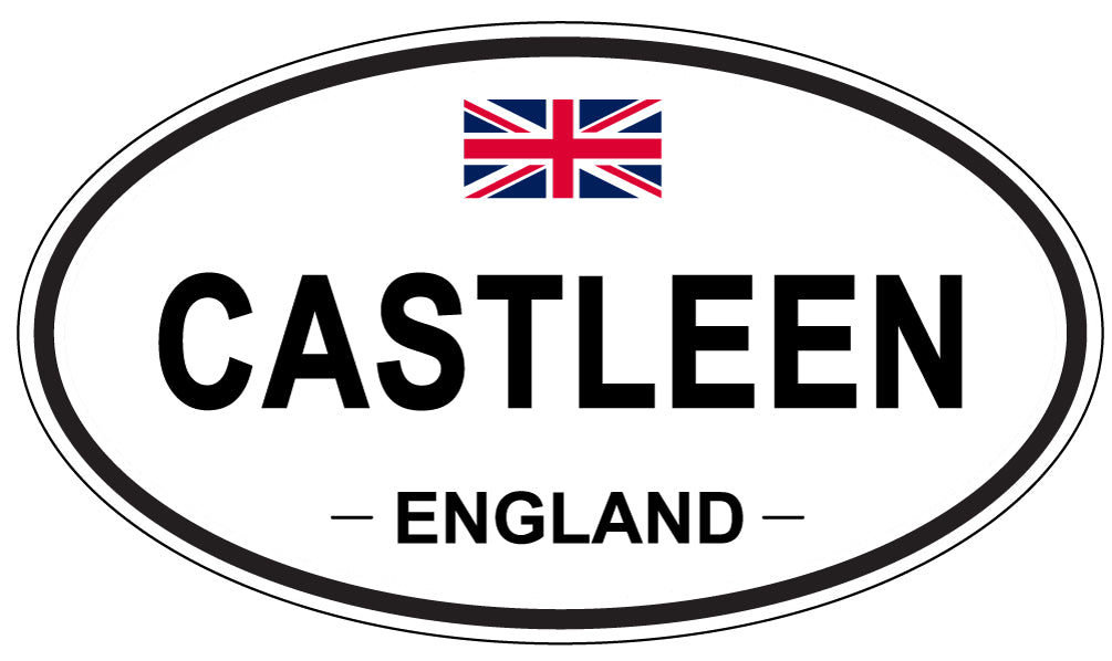 CASTLEEN, ENGLAND - Oval Sticker