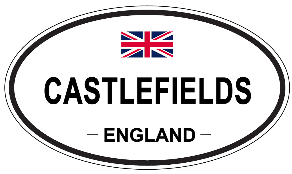 CASTLEFIELDS, England - Oval Magnet