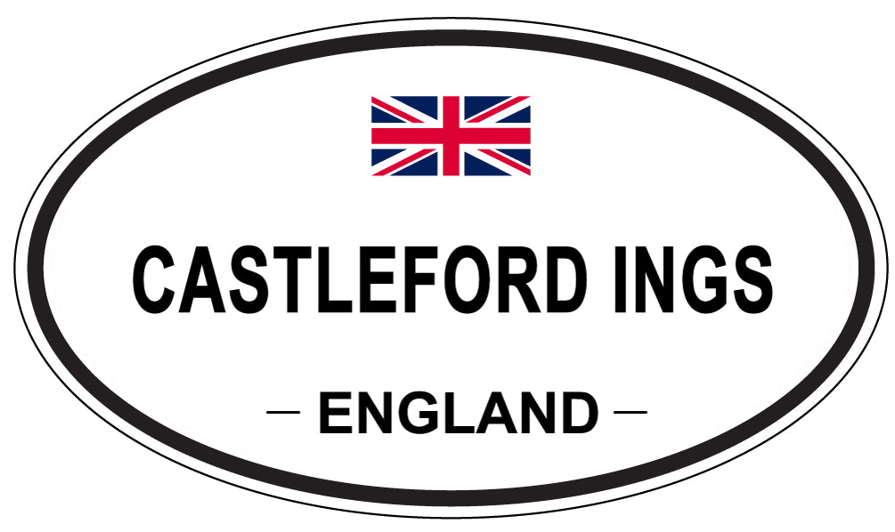 CASTLEFORD INGS, ENGLAND - Oval Sticker