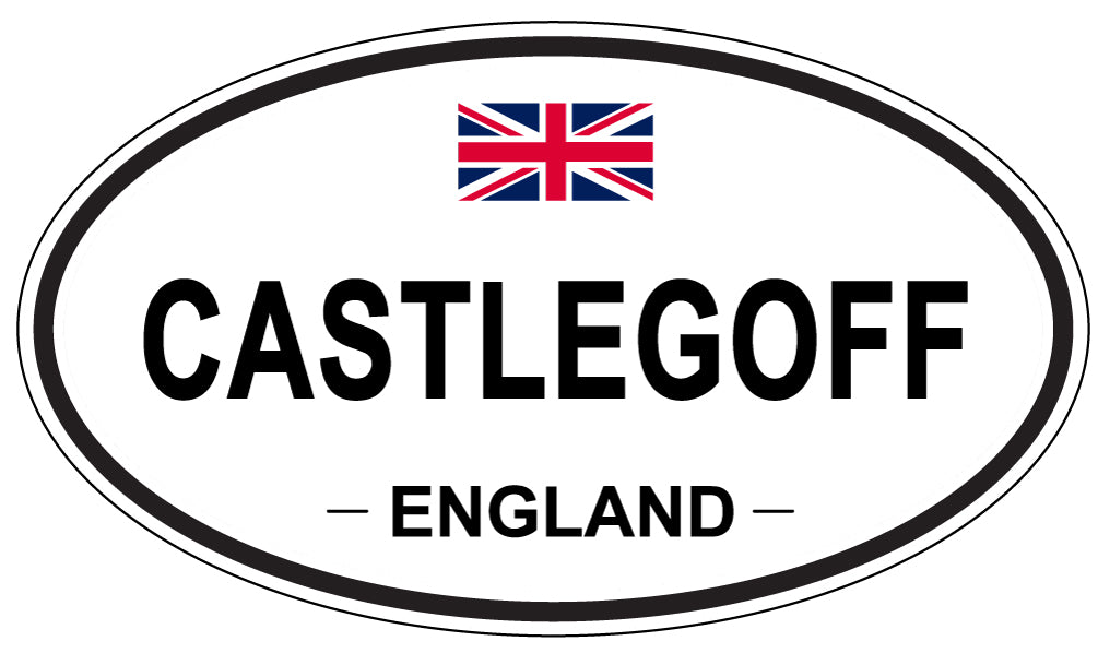 CASTLEGOFF, ENGLAND - Oval Sticker
