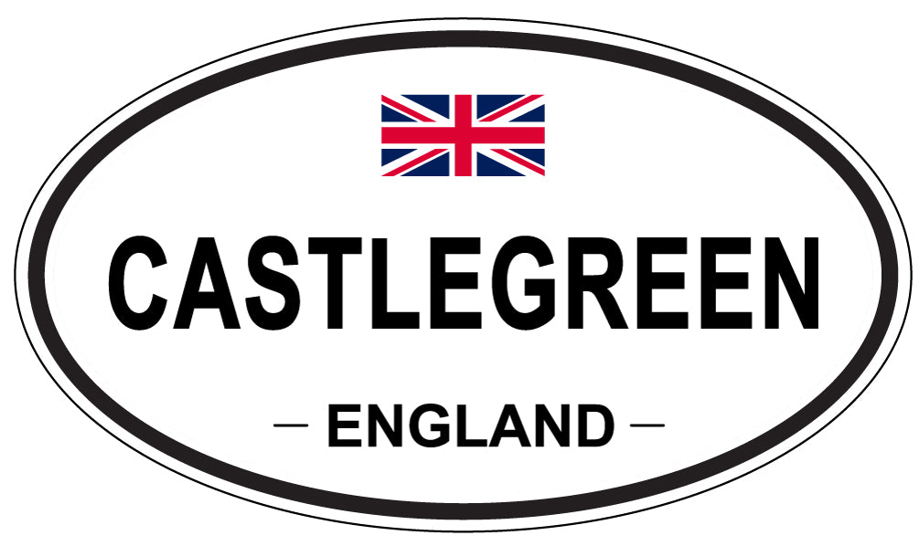 CASTLEGREEN, ENGLAND - Oval Sticker