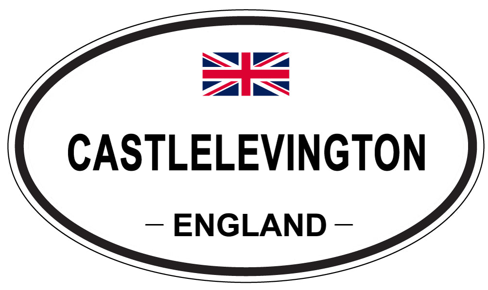 CASTLELEVINGTON, ENGLAND - Oval Sticker