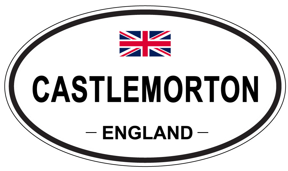 CASTLEMORTON, ENGLAND - Oval Sticker