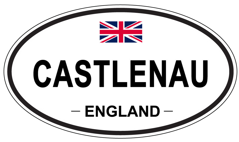 CASTLENAU, ENGLAND - Oval Sticker