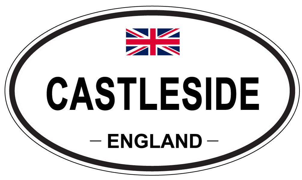 CASTLESIDE, ENGLAND - Oval Sticker