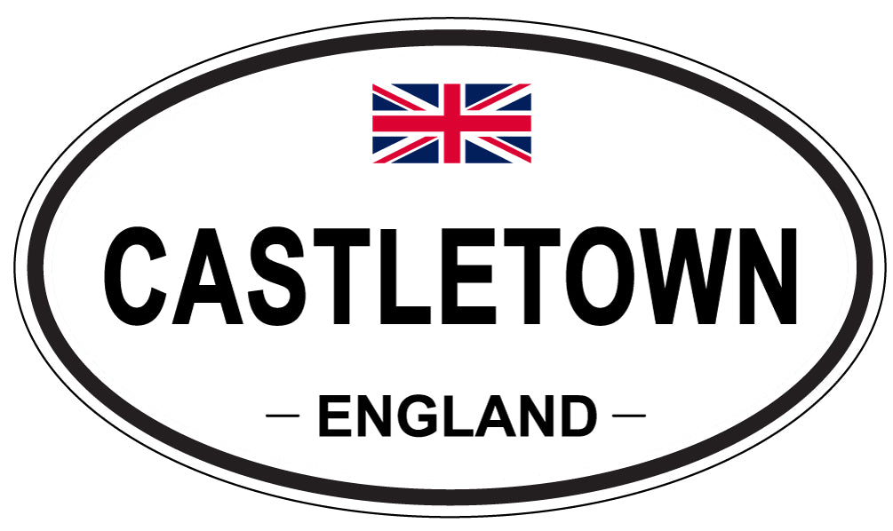 CASTLETOWN, ENGLAND - Oval Sticker