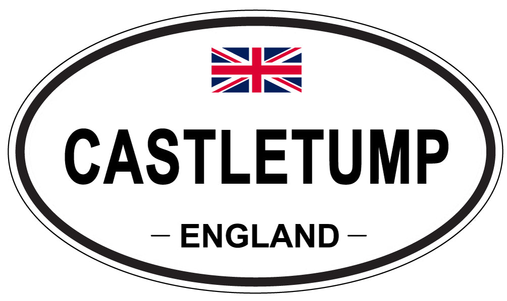 CASTLETUMP, ENGLAND - Oval Sticker