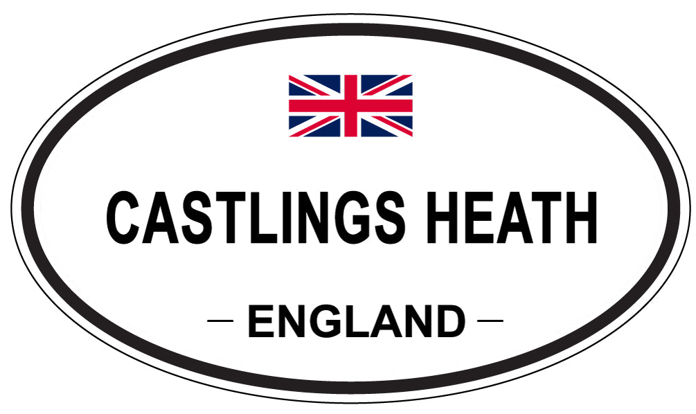 CASTLINGS HEATH, ENGLAND - Oval Sticker