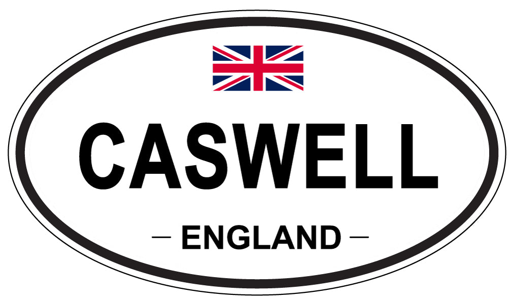 CASWELL, ENGLAND - Oval Sticker