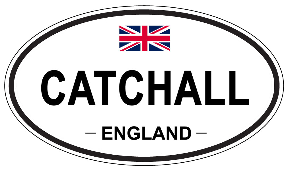 CATCHALL, ENGLAND - Oval Sticker