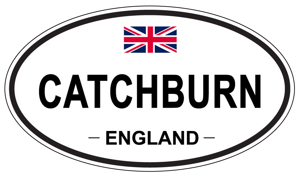 CATCHBURN, ENGLAND - Oval Sticker