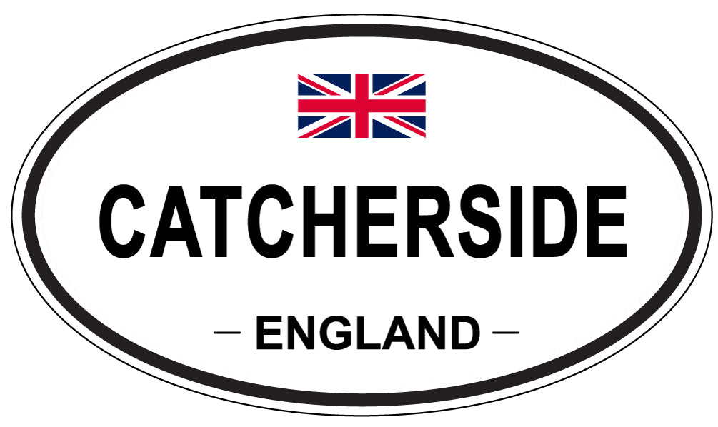 CATCHERSIDE, ENGLAND - Oval Sticker