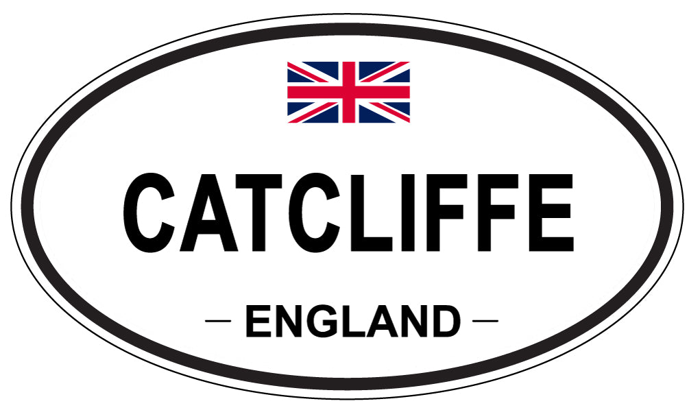 CATCLIFFE, ENGLAND - Oval Sticker