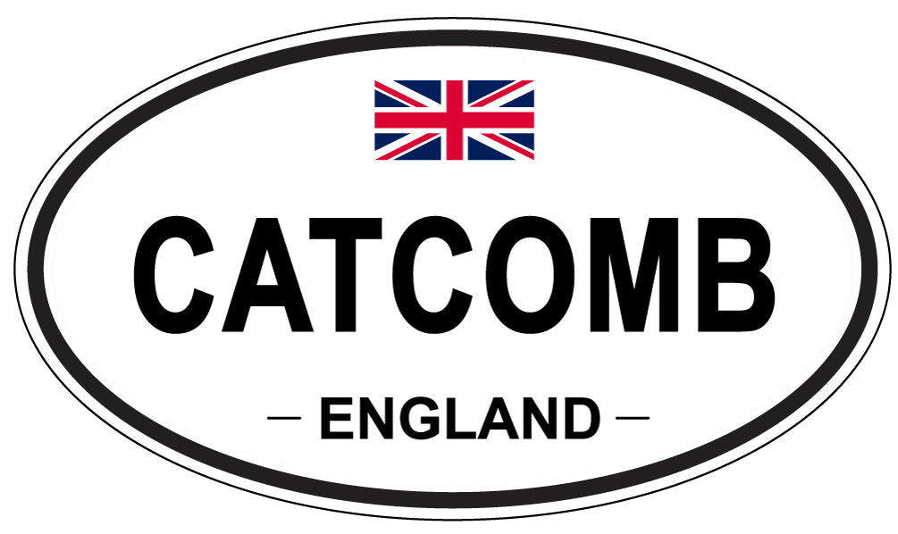 CATCOMB, ENGLAND - Oval Sticker