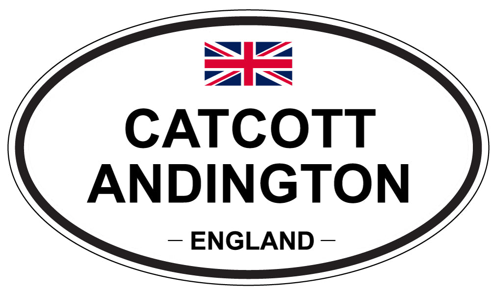 CATCOTT ANDINGTON, ENGLAND - Oval Sticker