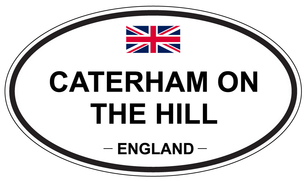 CATERHAM ON THE HILL, ENGLAND - Oval Sticker