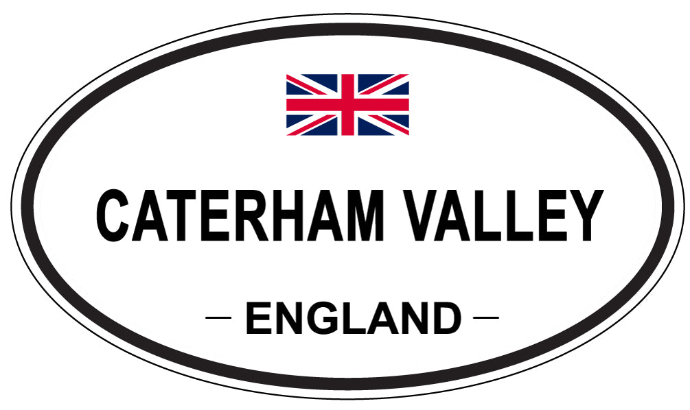 CATERHAM VALLEY, ENGLAND - Oval Sticker
