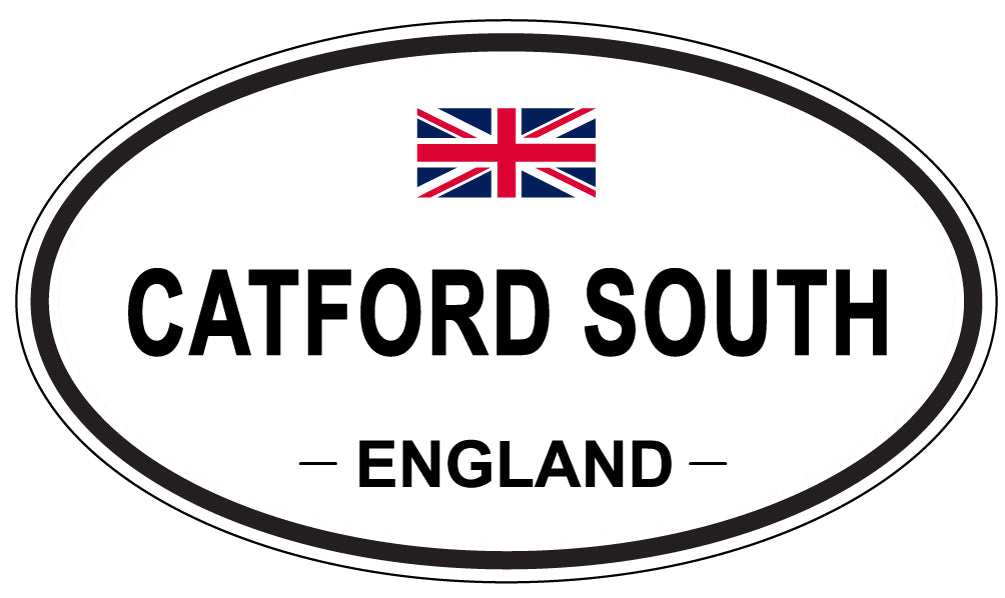 CATFORD SOUTH, ENGLAND - Oval Sticker