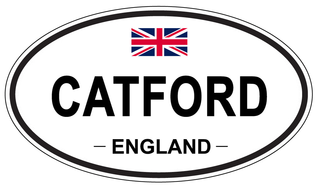 CATFORD, ENGLAND - Oval Sticker