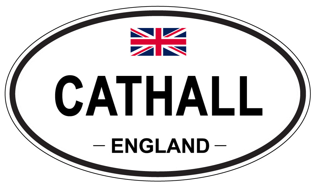 CATHALL, ENGLAND - Oval Sticker