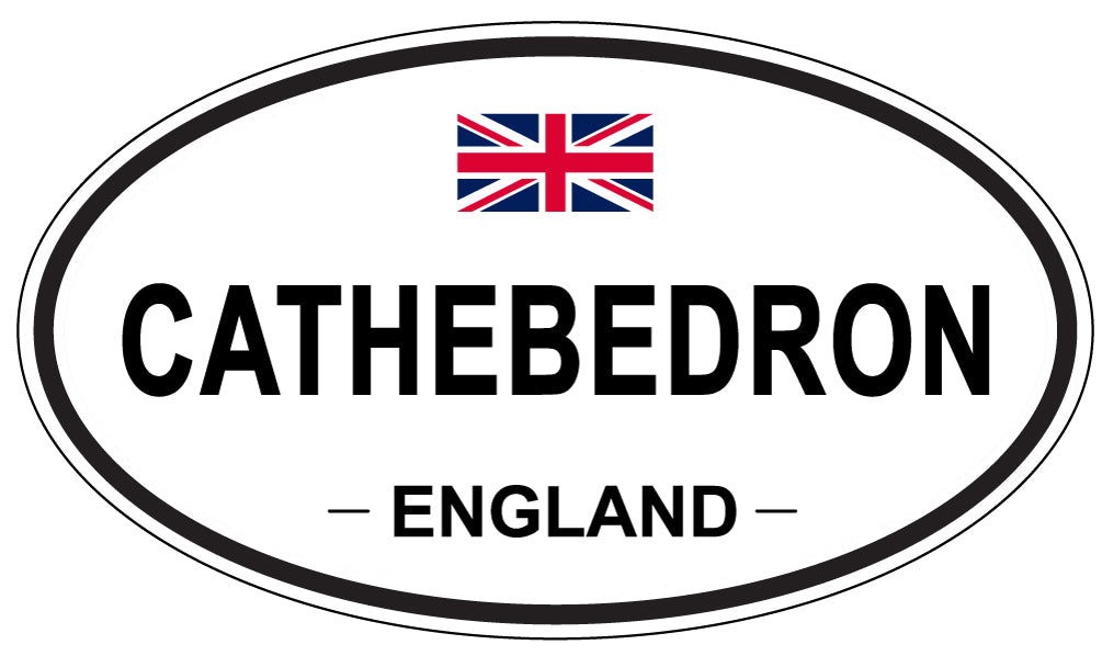CATHEBEDRON, England - Oval Magnet