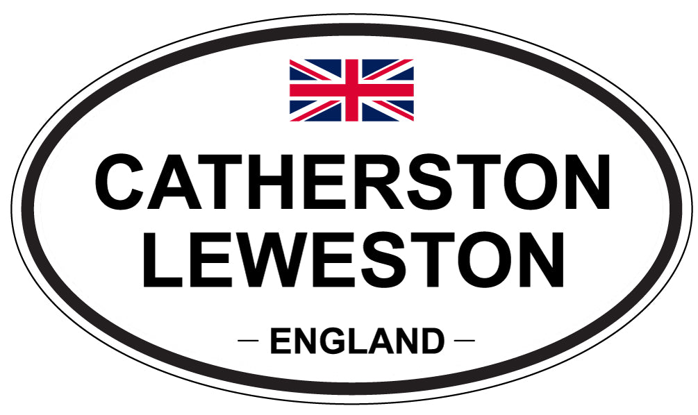 CATHERSTON LEWESTON, ENGLAND - Oval Sticker