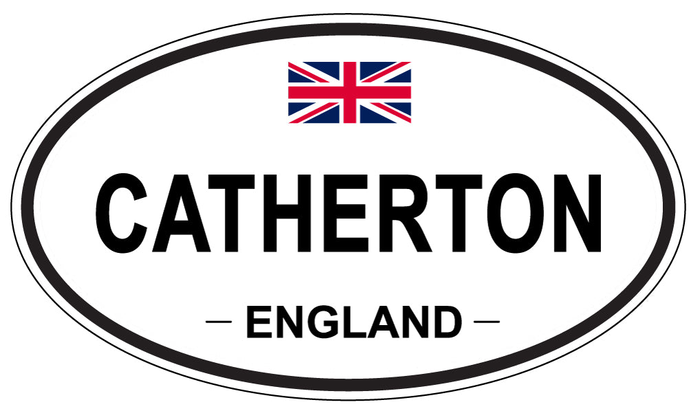 CATHERTON, ENGLAND - Oval Sticker
