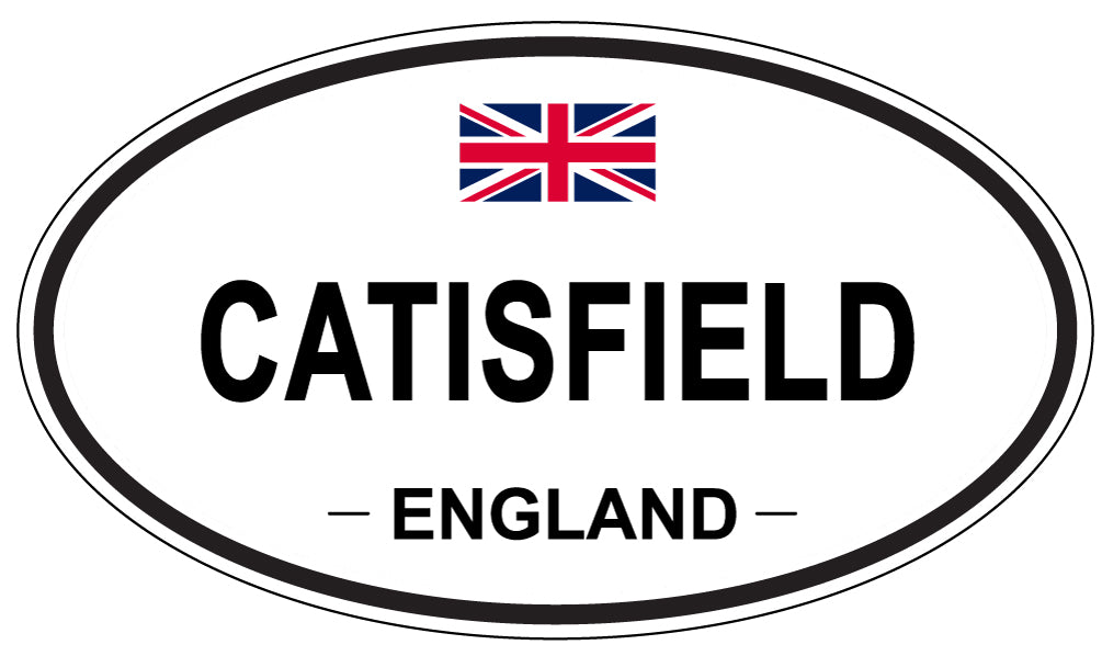 CATISFIELD, ENGLAND - Oval Sticker