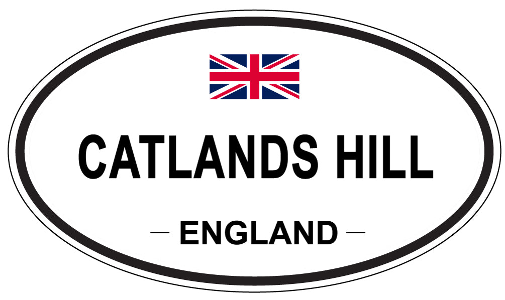 CATLANDS HILL, ENGLAND - Oval Sticker