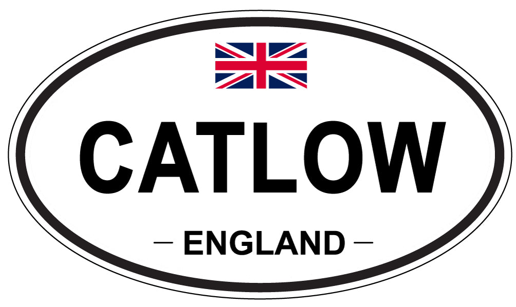CATLOW, ENGLAND - Oval Sticker