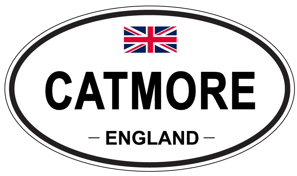 CATMORE, ENGLAND - Oval Sticker