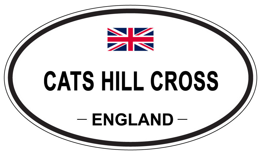 CATS HILL CROSS, ENGLAND - Oval Sticker