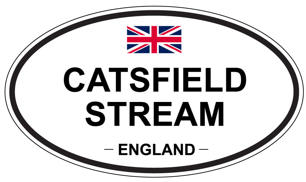 CATSFIELD STREAM, ENGLAND - Oval Sticker