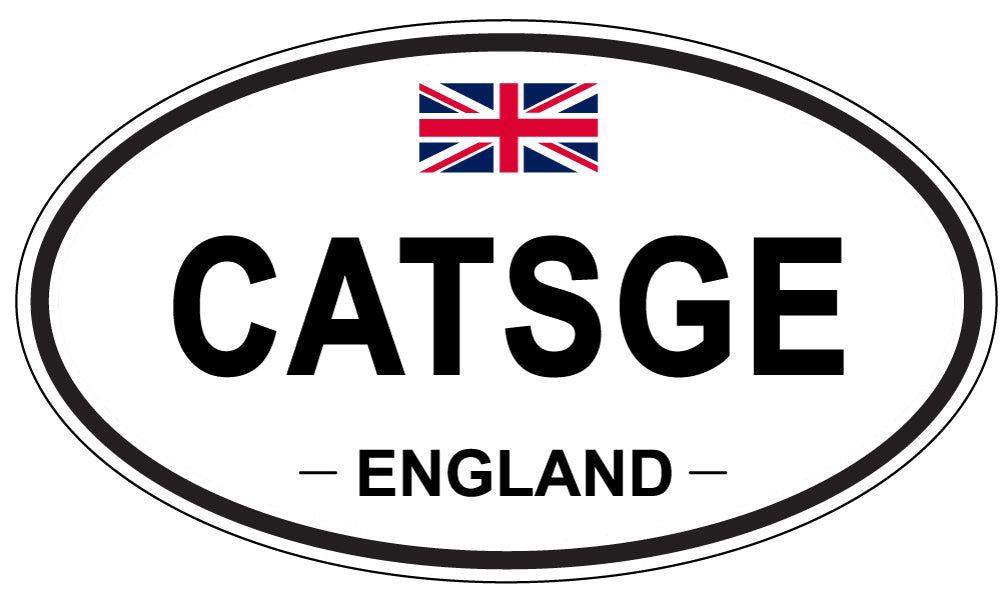 CATSGE, ENGLAND - Oval Sticker