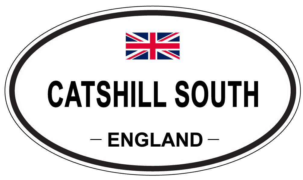 CATSHILL SOUTH, ENGLAND - Oval Sticker