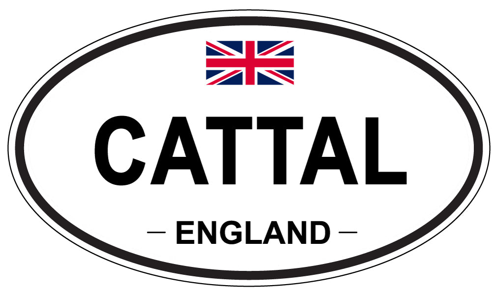 CATTAL, ENGLAND - Oval Sticker