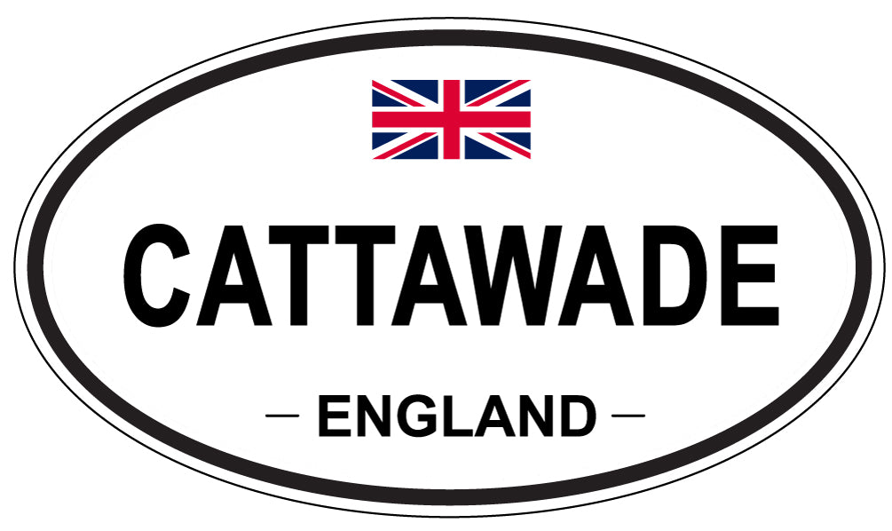 CATTAWADE, ENGLAND - Oval Sticker