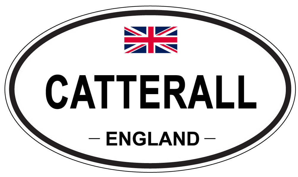 CATTERALL, ENGLAND - Oval Sticker