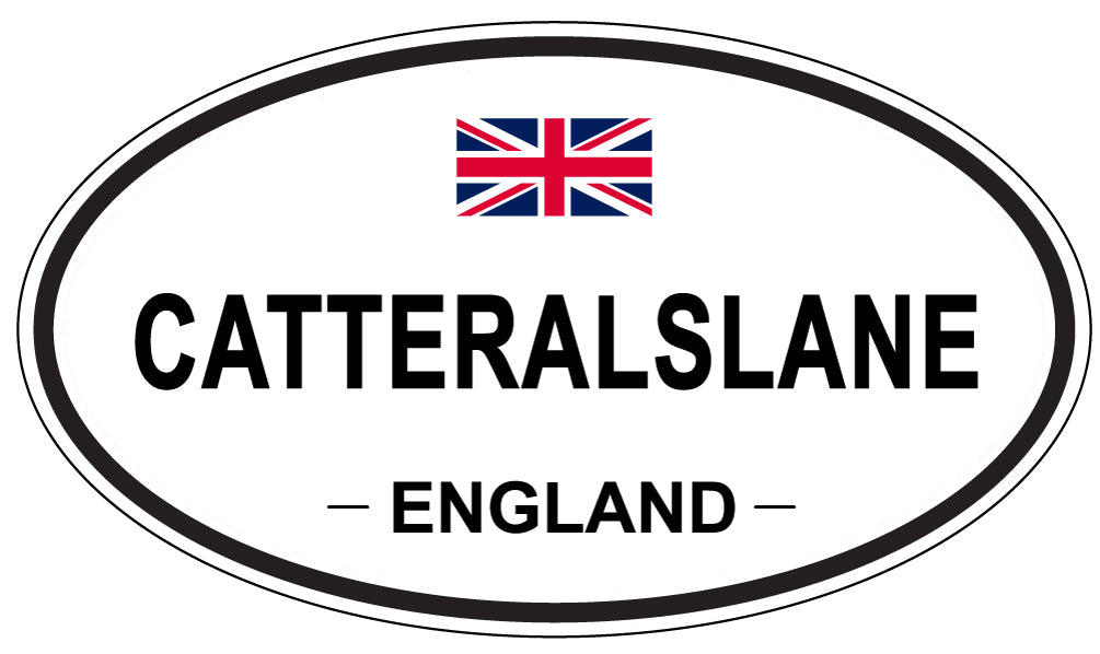CATTERALSLANE, ENGLAND - Oval Sticker