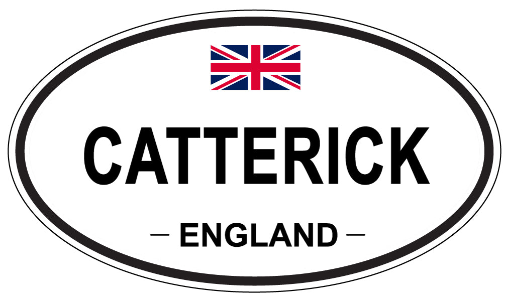 CATTERICK, ENGLAND - Oval Sticker