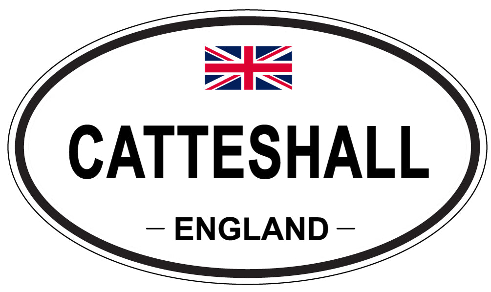 CATTESHALL, ENGLAND - Oval Sticker