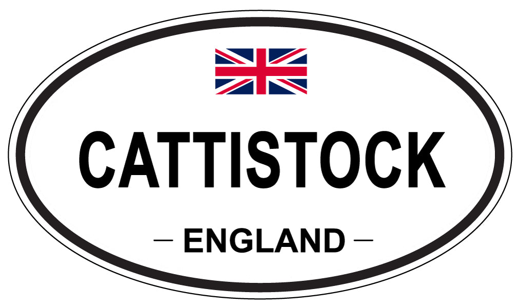 CATTISTOCK, ENGLAND - Oval Sticker
