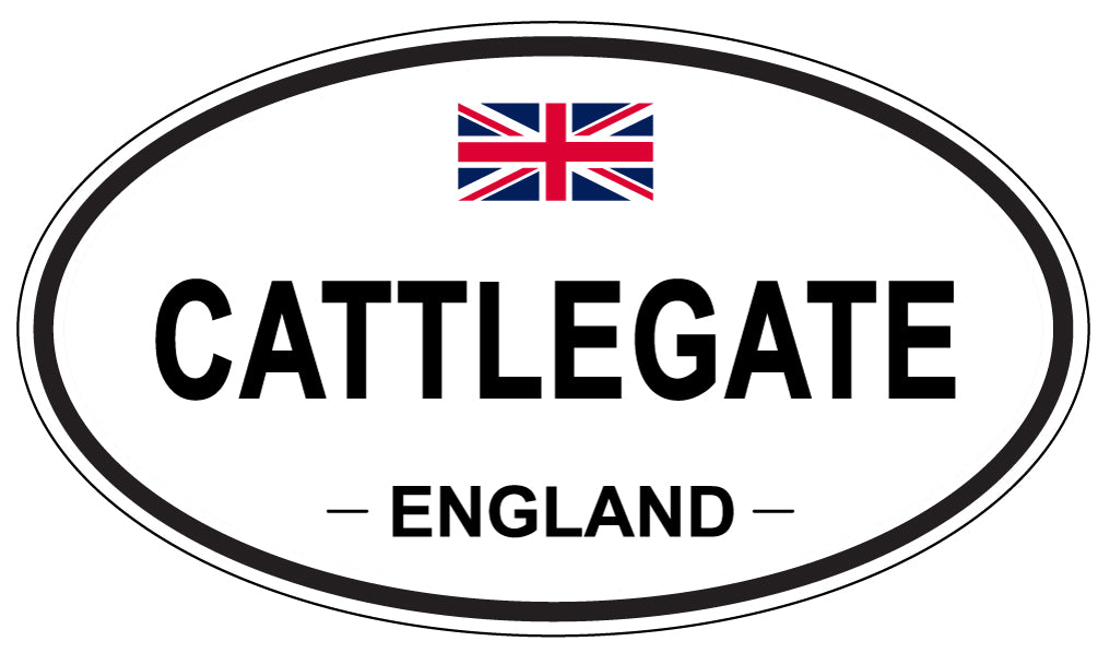 CATTLEGATE, England - Oval Magnet