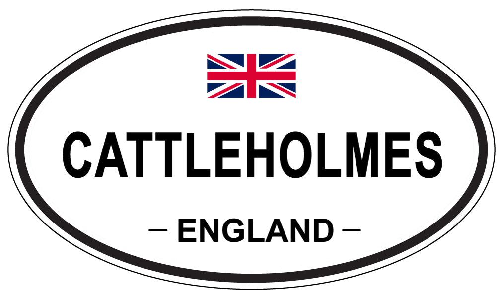 CATTLEHOLMES, ENGLAND - Oval Sticker