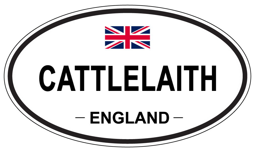 CATTLELAITH, ENGLAND - Oval Sticker