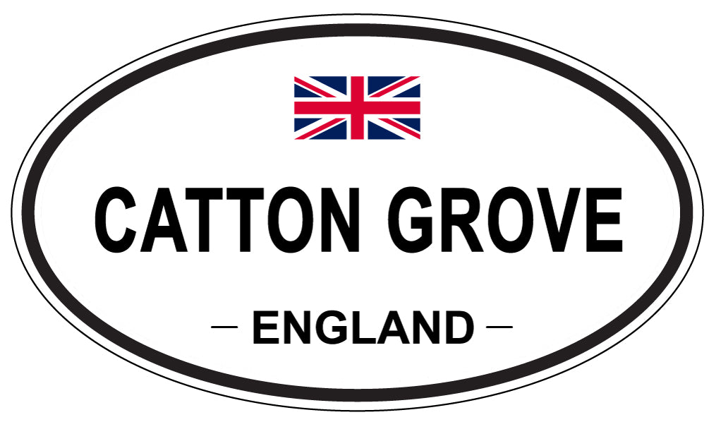 CATTON GROVE, ENGLAND - Oval Sticker