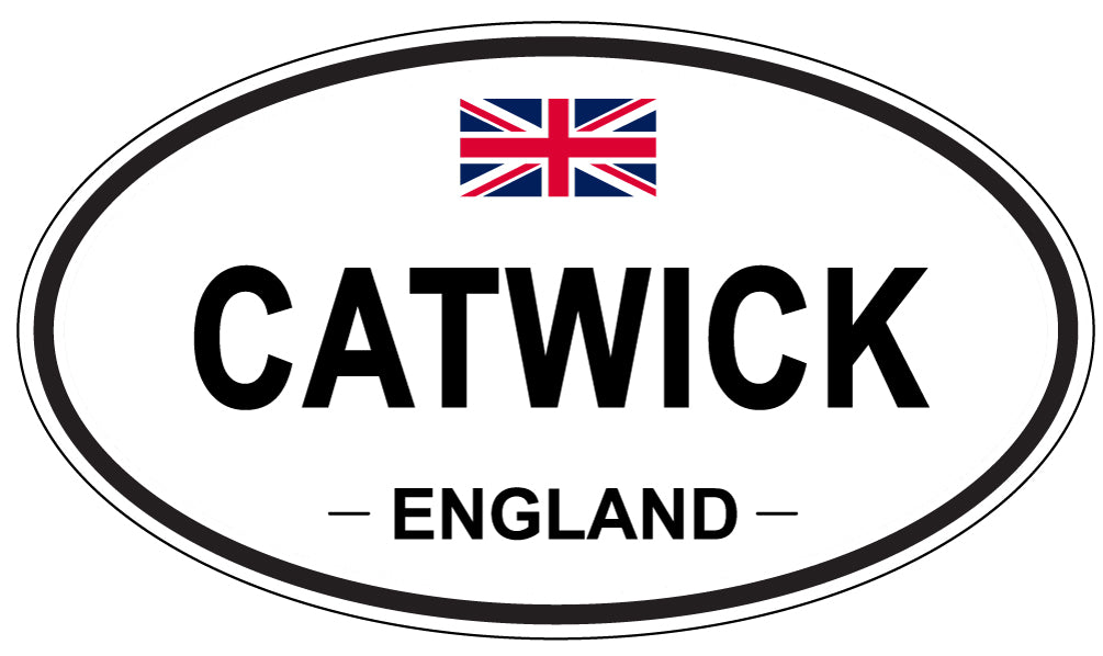 CATWICK, ENGLAND - Oval Sticker