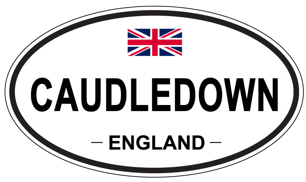 CAUDLEDOWN, ENGLAND - Oval Sticker