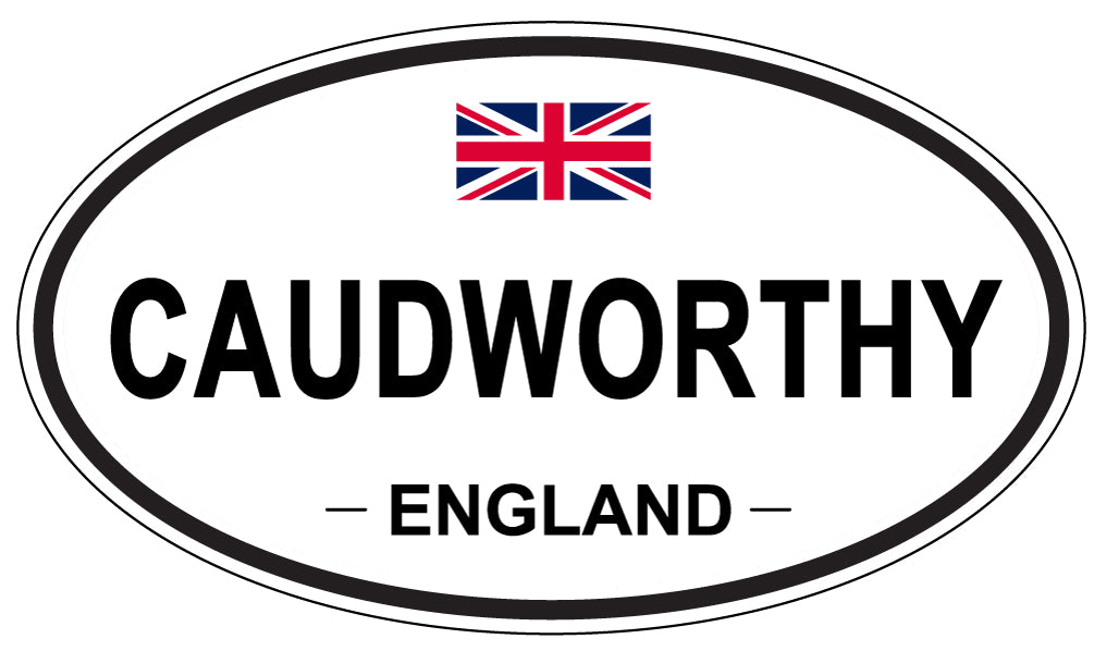 CAUDWORTHY, ENGLAND - Oval Sticker