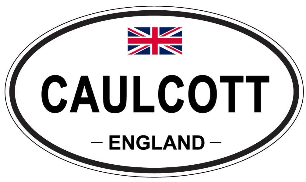 CAULCOTT, ENGLAND - Oval Sticker